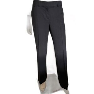 Theory Tall Demetria 2 Classic Suit Wool Black Tailored Pant Trousers, 6